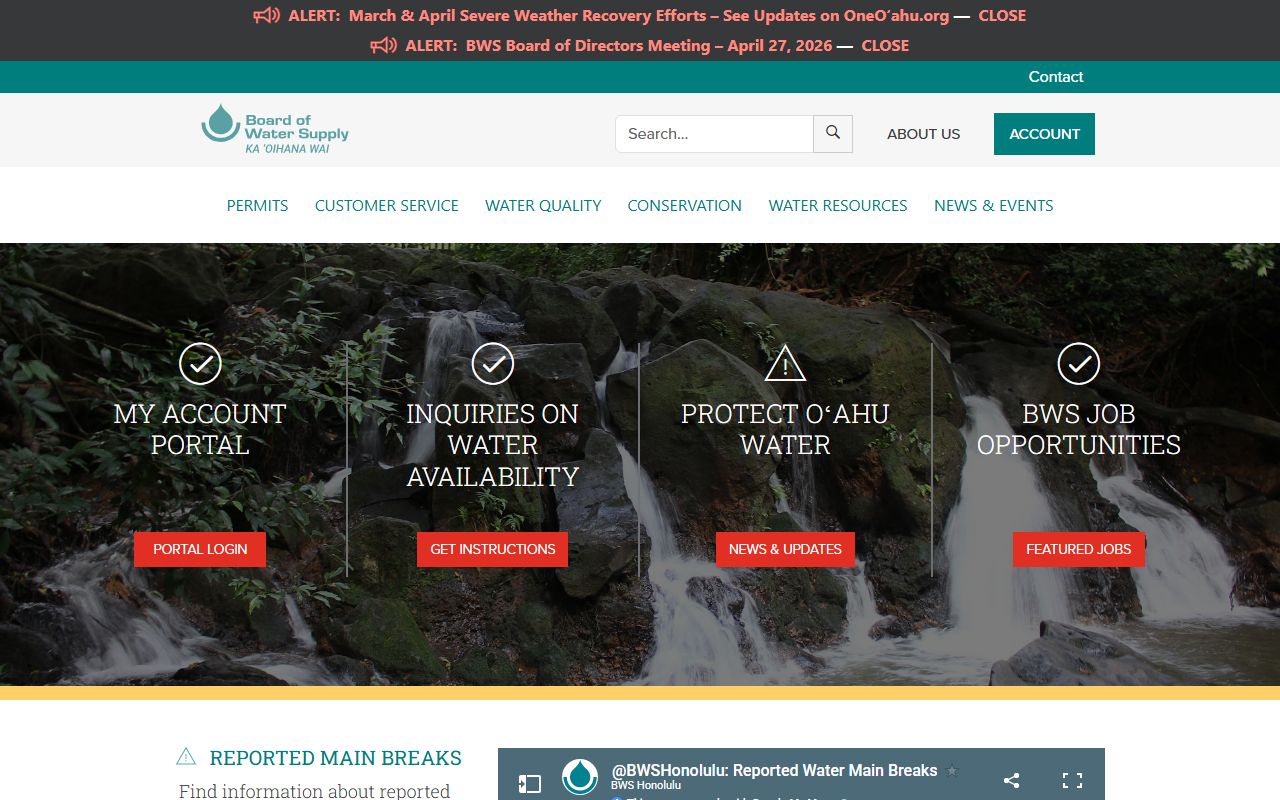 Ewa Beach White Pages Honolulu Board of Water Supply