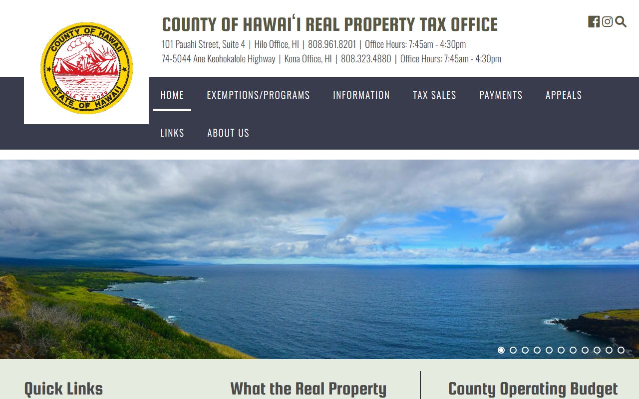 Hilo White Pages Hawaii County property tax search