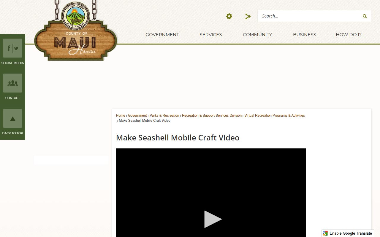 Maui County White Pages MAPPS permit portal