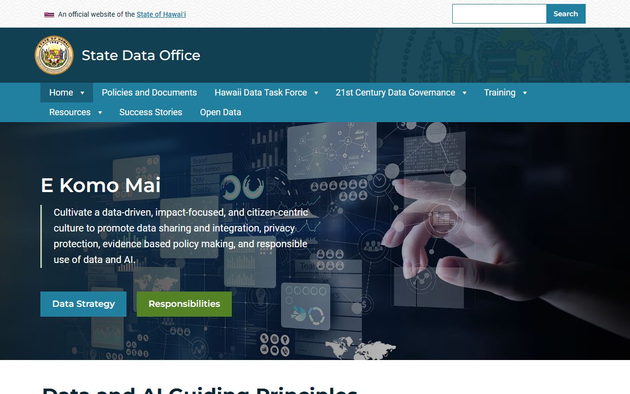 Hawaii Open Data Portal White Pages datasets